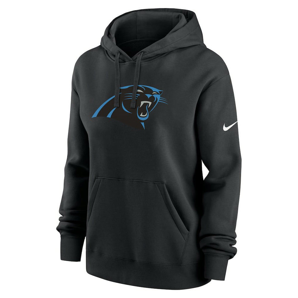 Carolina Panthers Women's Club Fleece Hoodie - Black Hoodies