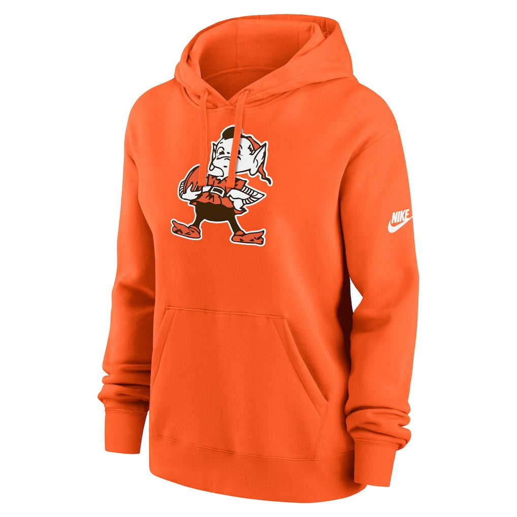 Cleveland Browns Women's Club Fleece Hoodie - Orange Hoodies