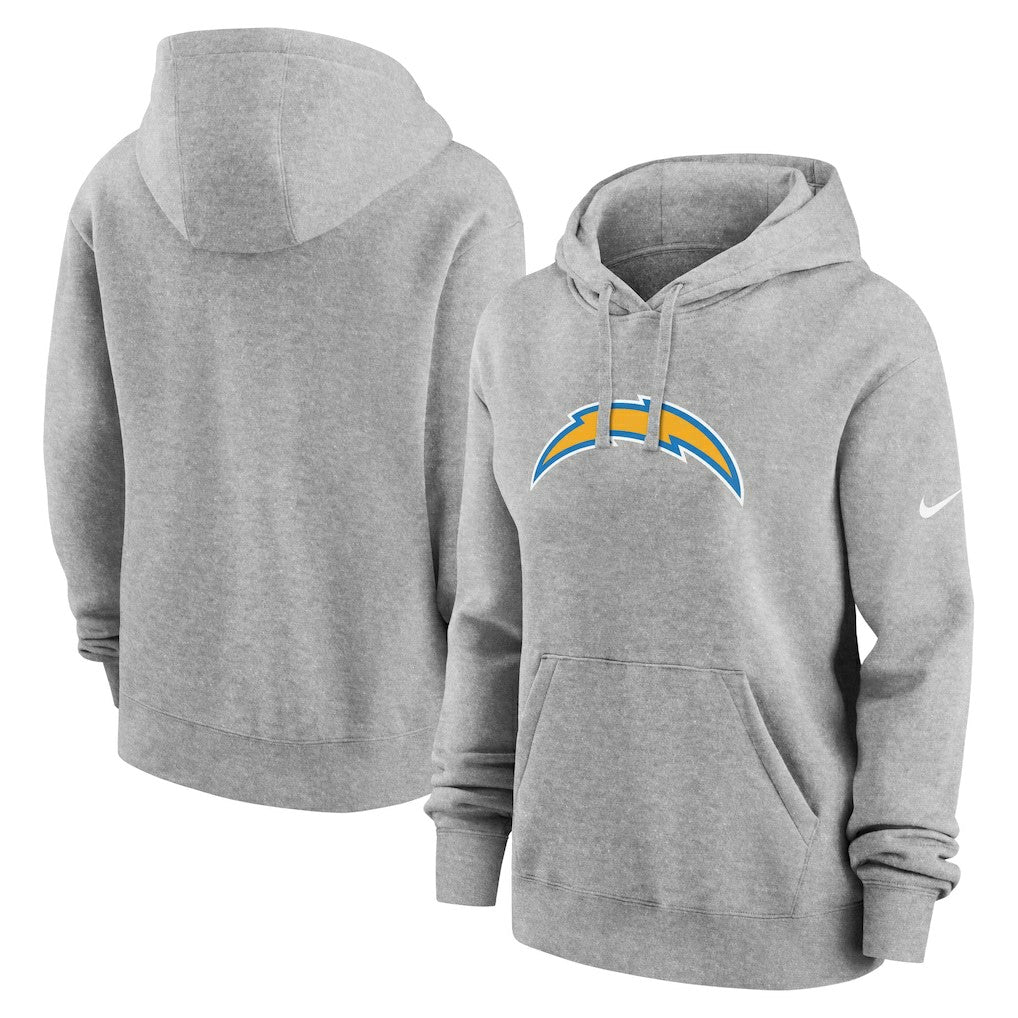 Los Angeles Chargers Women's Club Fleece Hoodie - Heather Gray Hoodies