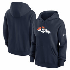 Denver Broncos Women's Club Fleece Hoodie - Navy Hoodies