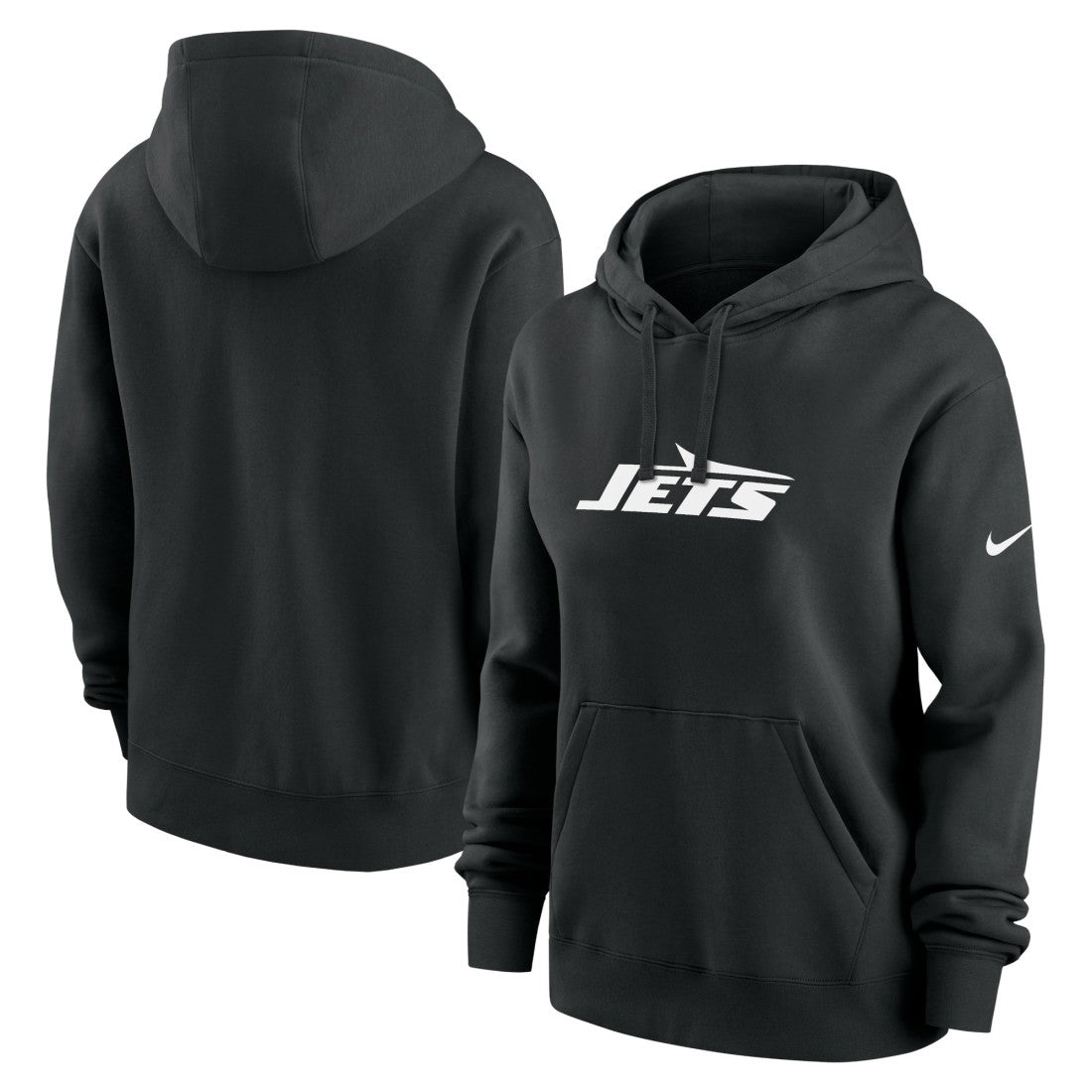 New York Jets Women's Club Fleece Hoodie - Black Hoodies
