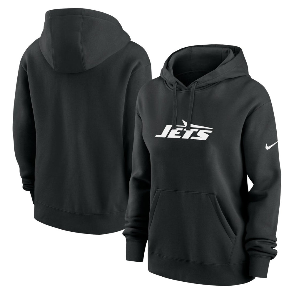 New York Jets Women's Club Fleece Hoodie - Black Hoodies
