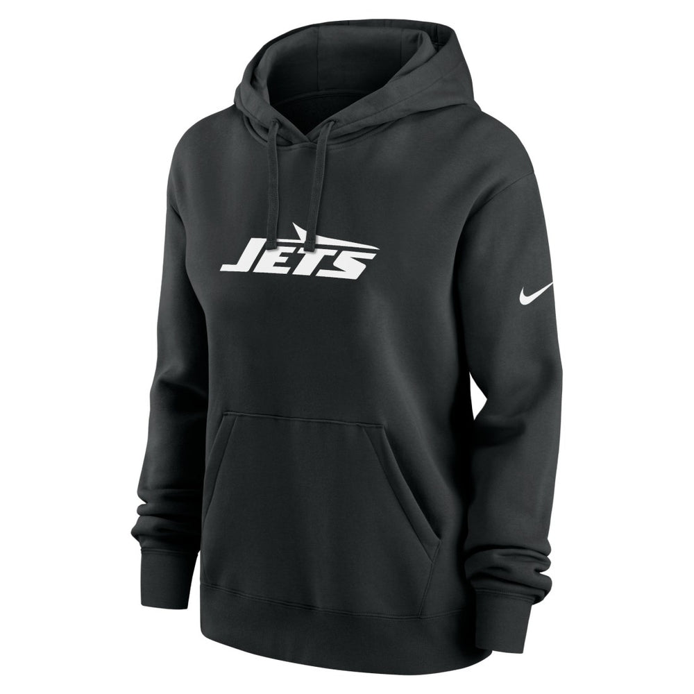 New York Jets Women's Club Fleece Hoodie - Black Hoodies