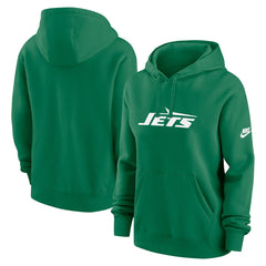 New York Jets Women's Club Fleece Hoodie - Green Hoodies