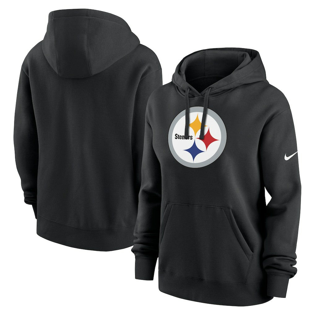 Pittsburgh Steelers Women's Club Fleece Hoodie - Black Hoodies