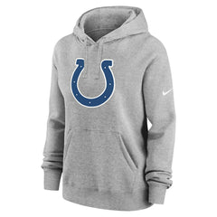Indianapolis Colts Women's Club Fleece Hoodie - Heather Gray Hoodies