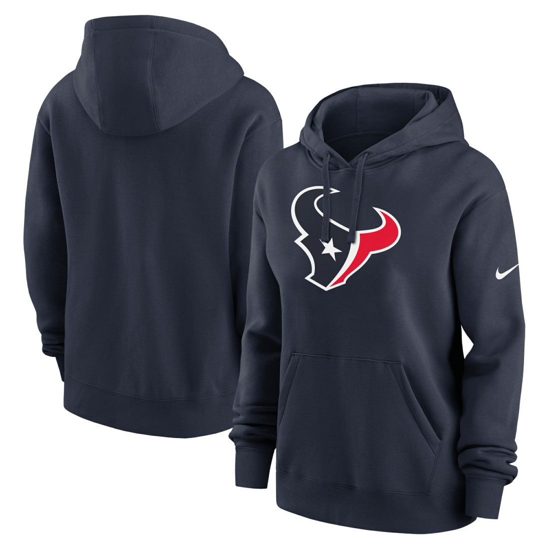 Houston Texans Women's Club Fleece Hoodie - Navy Hoodies