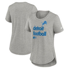 Detroit Lions Women's Team Shout-Out Tri-Blend T-Shirt - Heather Gray T-shirts