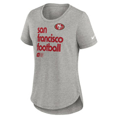 San Francisco 49ers Women's Team Shout-Out Tri-Blend T-Shirt - Heather Gray T-shirts