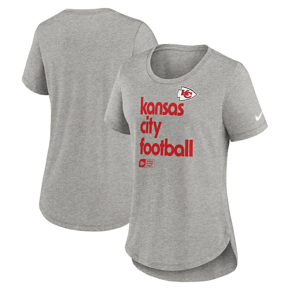 Kansas City Chiefs Women's Team Shout-Out Tri-Blend T-Shirt - Heather Gray T-shirts