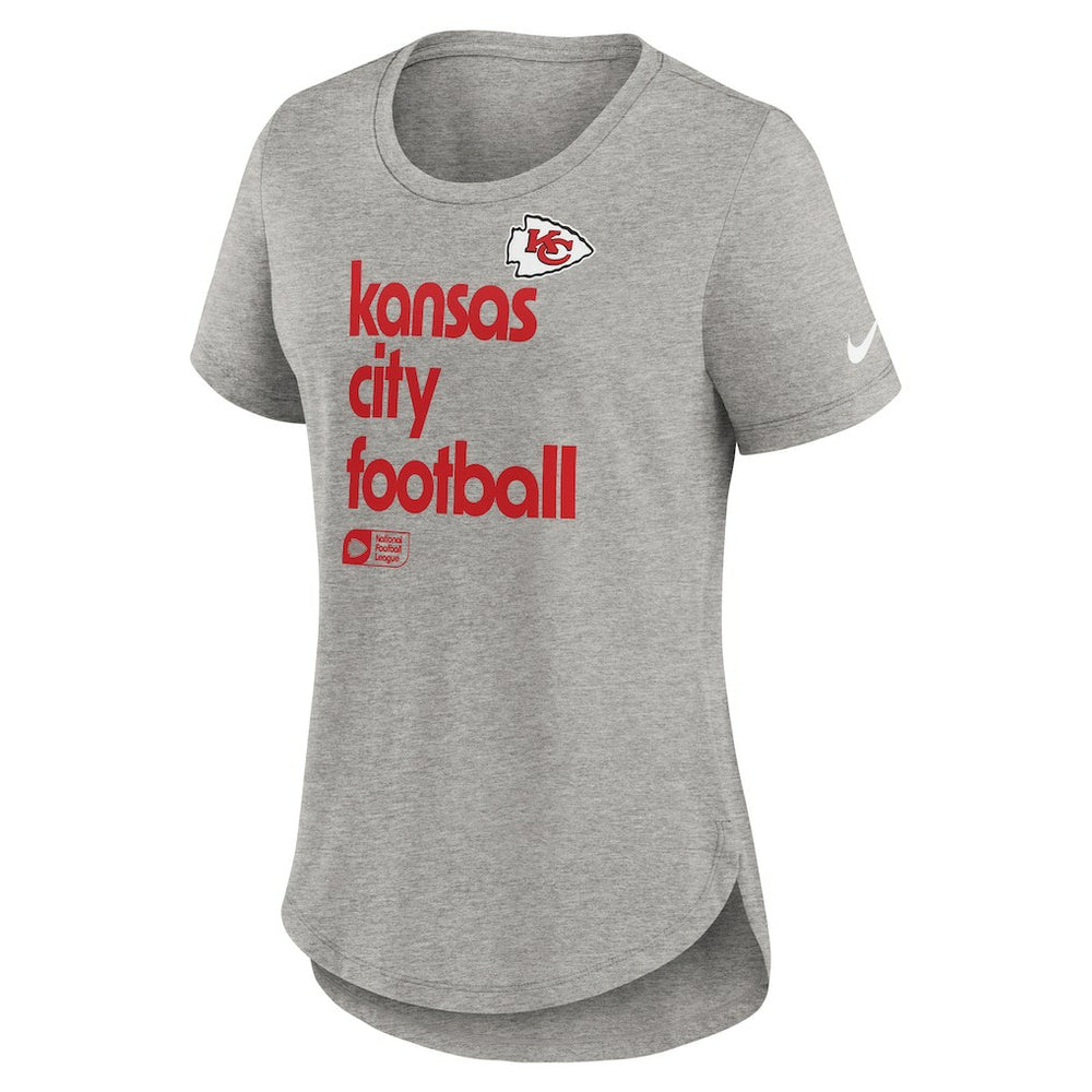 Kansas City Chiefs Women's Team Shout-Out Tri-Blend T-Shirt - Heather Gray T-shirts