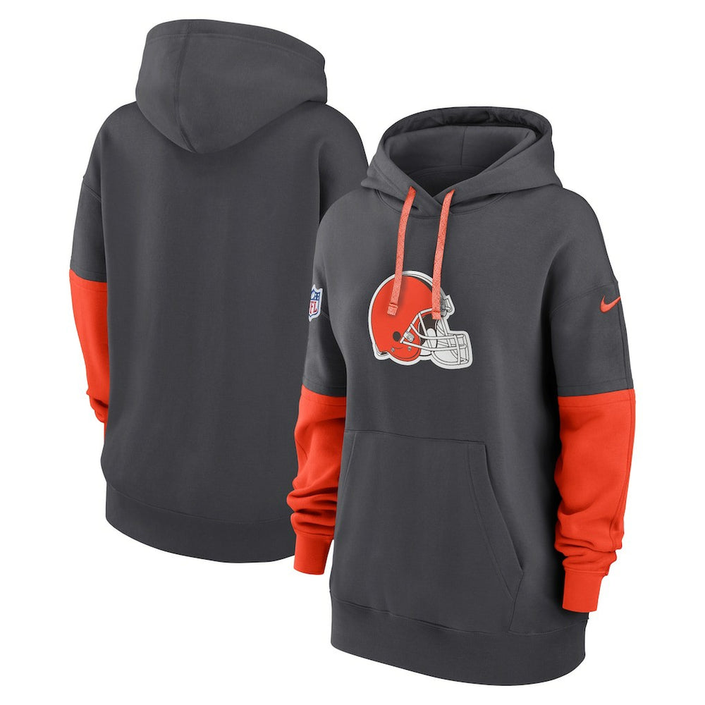 Cleveland Browns Women's Sideline Essential Hoodie - Anthracite Hoodies