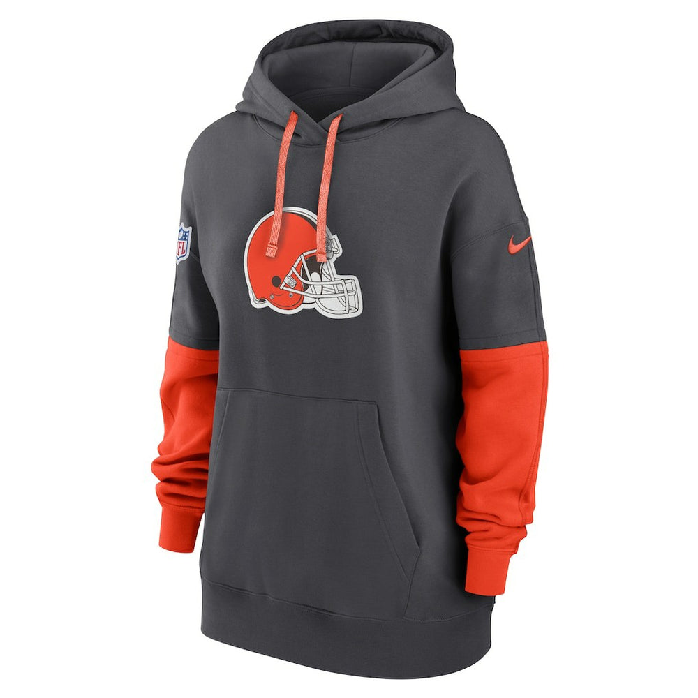 Cleveland Browns Women's Sideline Essential Hoodie - Anthracite Hoodies