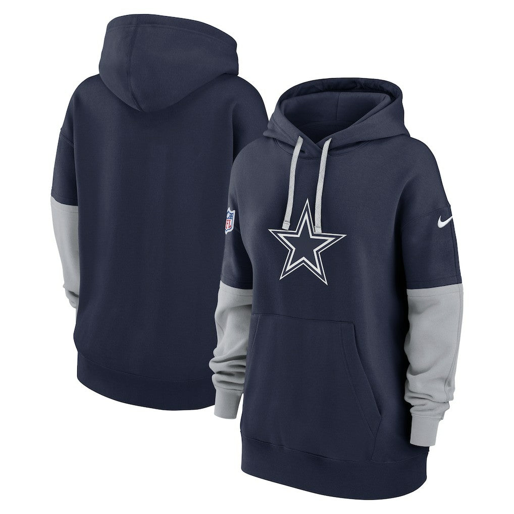 Dallas Cowboys Women's Sideline Essential Hoodie - Navy Hoodies