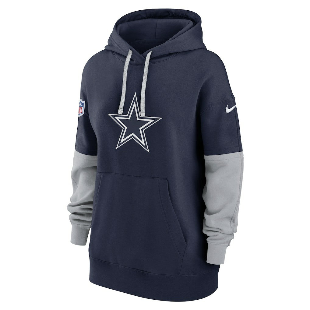 Dallas Cowboys Women's Sideline Essential Hoodie - Navy Hoodies