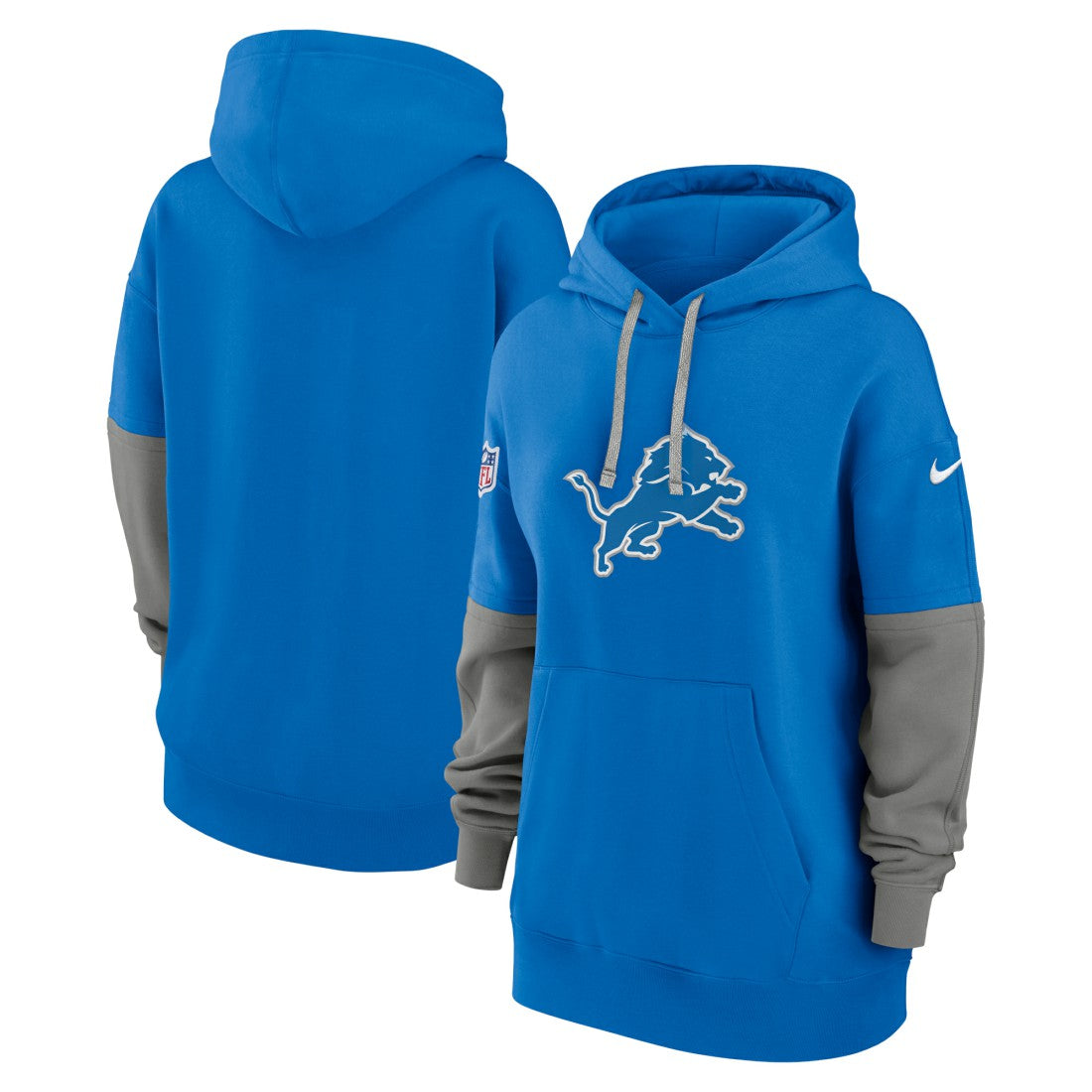 Detroit Lions Women's Sideline Essential Hoodie - Blue Hoodies