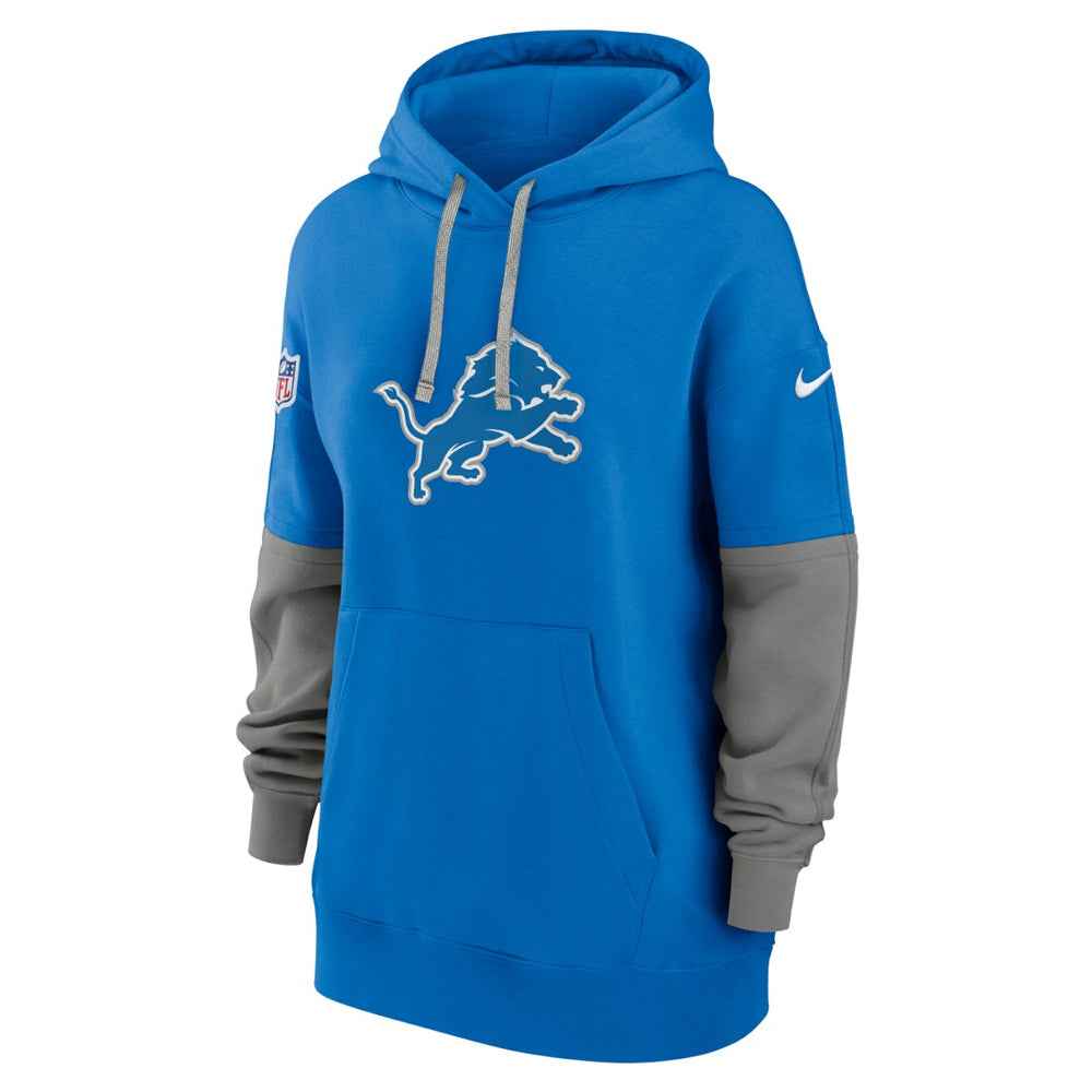 Detroit Lions Women's Sideline Essential Hoodie - Blue Hoodies