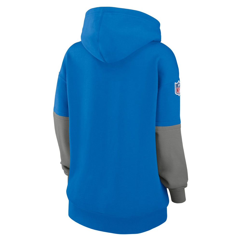 Detroit Lions Women's Sideline Essential Hoodie - Blue Hoodies