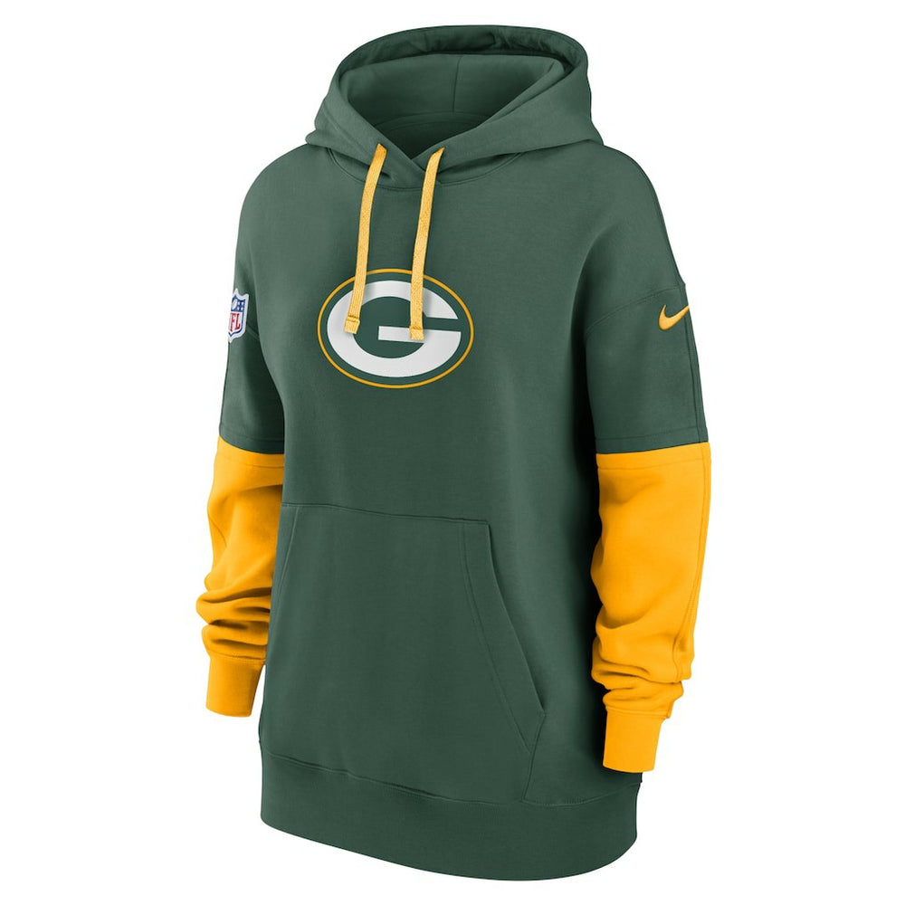 Green Bay Packers Women's Sideline Essential Hoodie - Green Hoodies