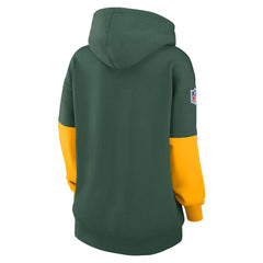 Green Bay Packers Women's Sideline Essential Hoodie - Green Hoodies