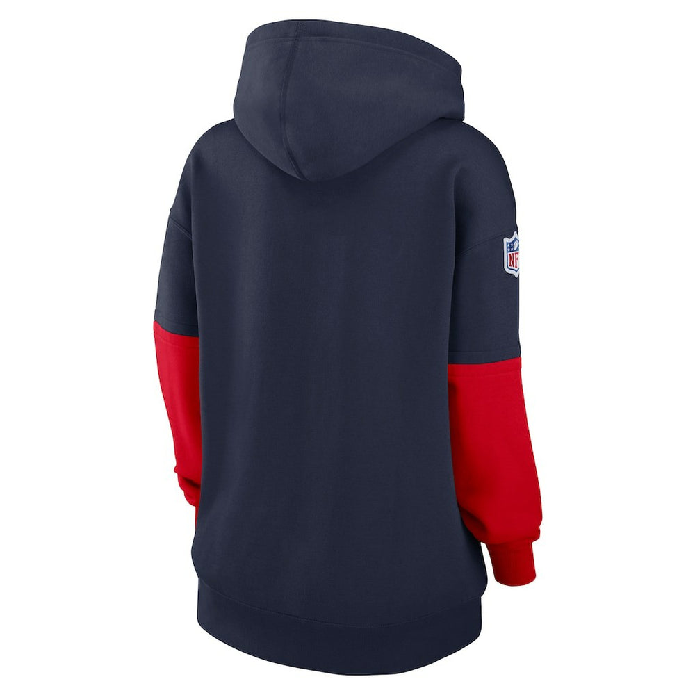 New England Patriots Women's Sideline Essential Hoodie - Navy Hoodies