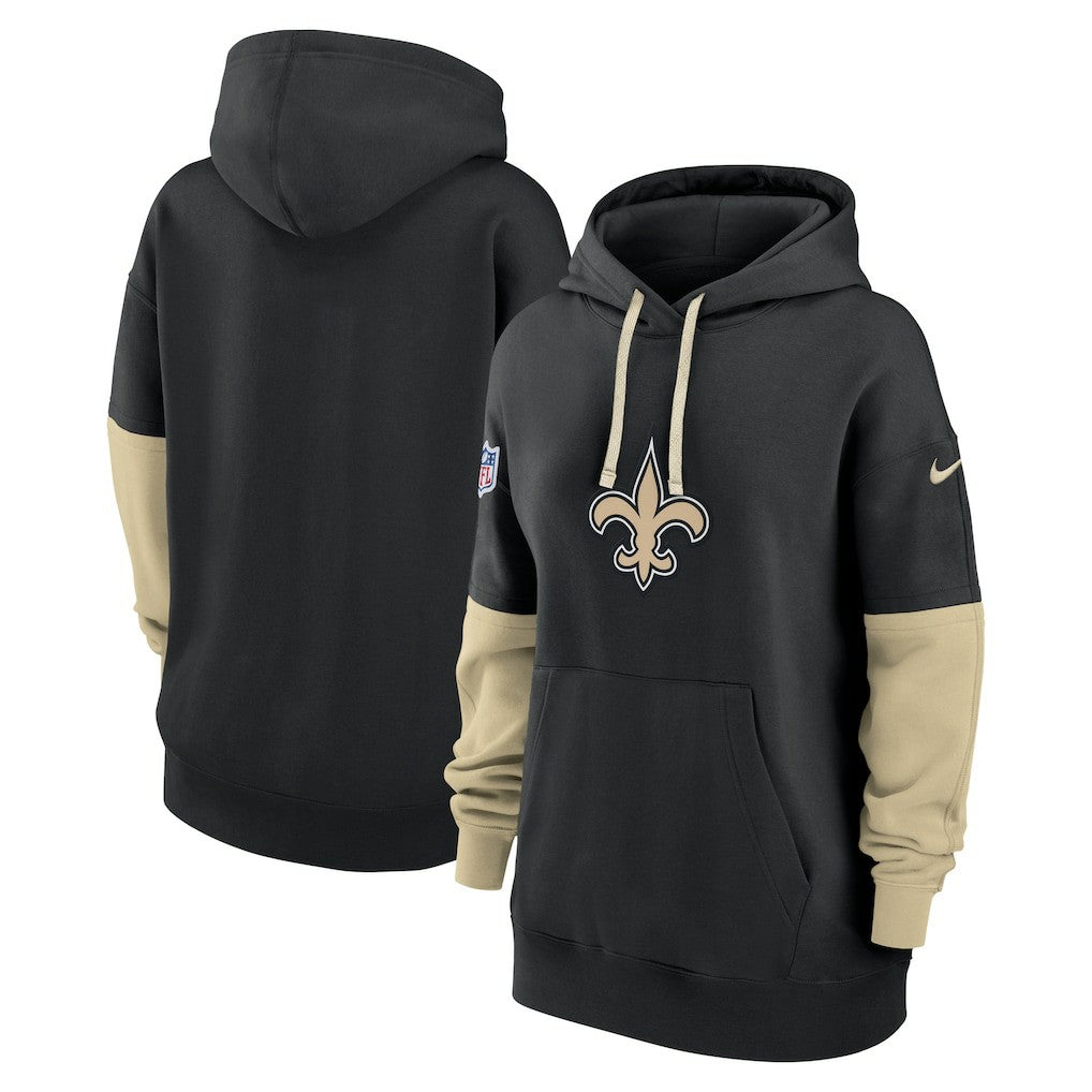 New Orleans Saints Women's Sideline Essential Hoodie - Black Hoodies