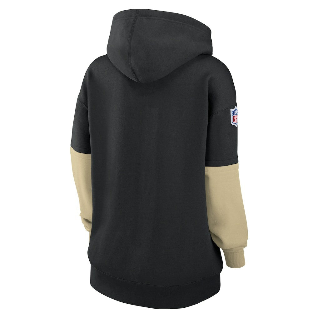 New Orleans Saints Women's Sideline Essential Hoodie - Black Hoodies
