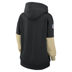 New Orleans Saints Women's Sideline Essential Hoodie - Black Hoodies