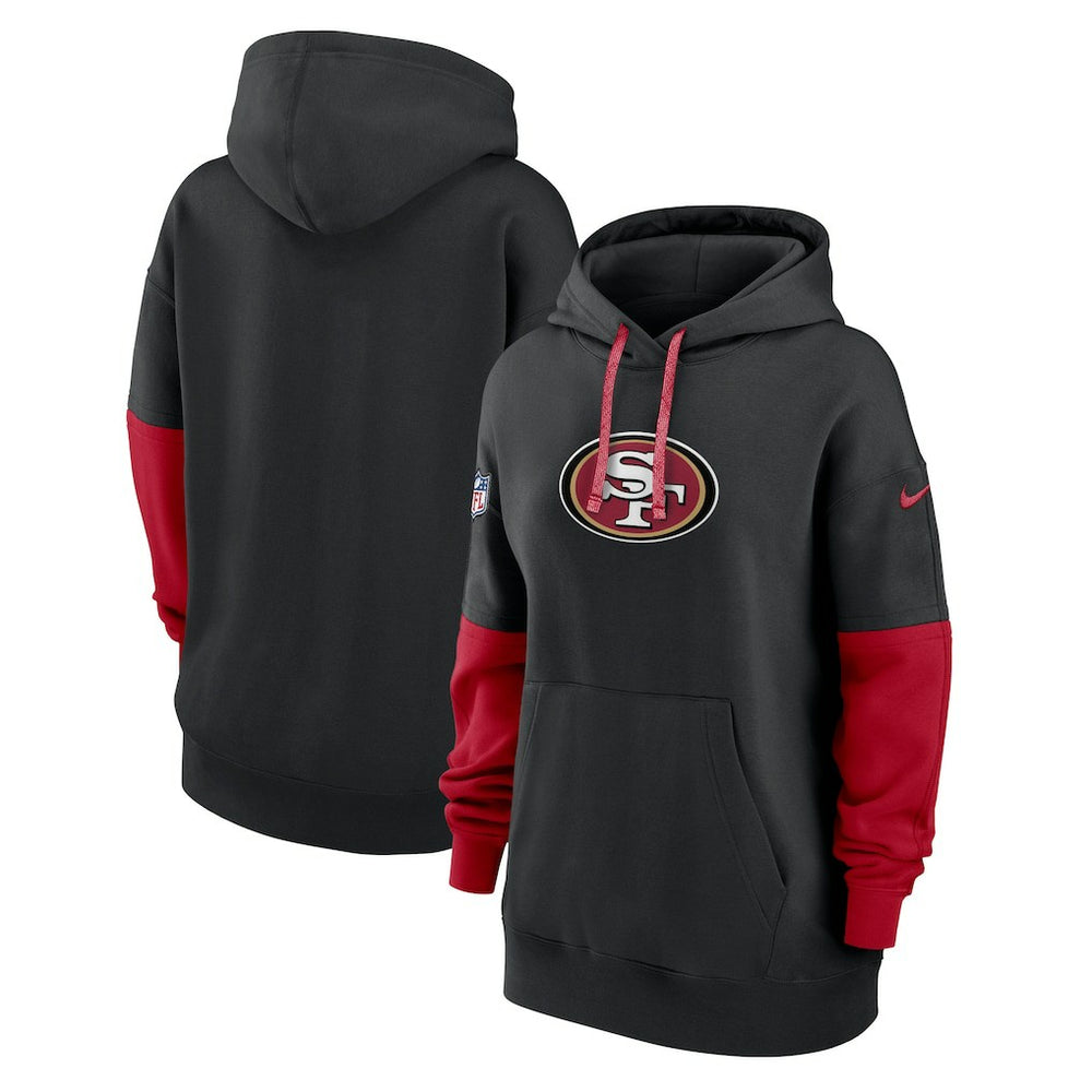 San Francisco 49ers Women's Sideline Essential Hoodie - Black Hoodies