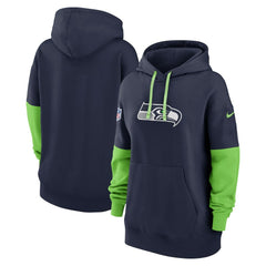 Seattle Seahawks Women's Sideline Essential Hoodie - College Navy Hoodies