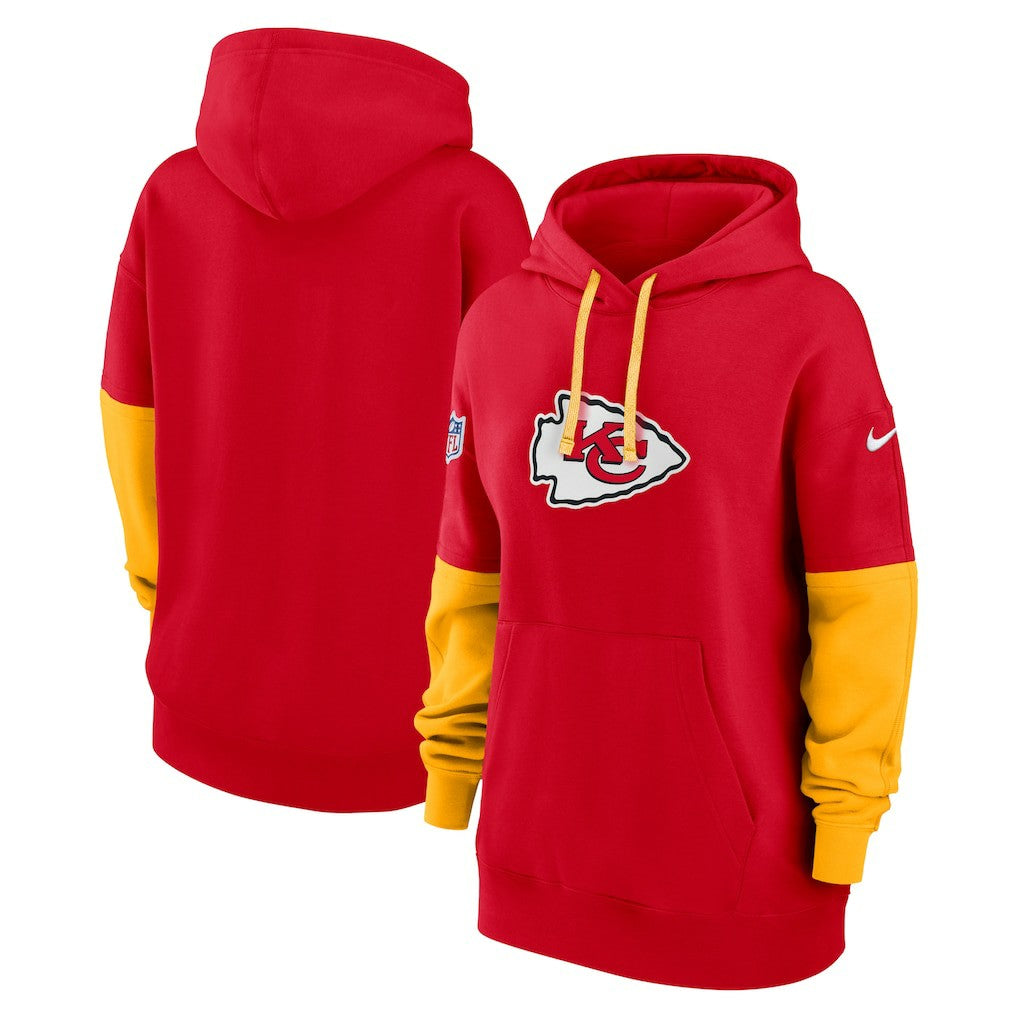 Kansas City Chiefs Women's Sideline Essential Hoodie - Red Hoodies