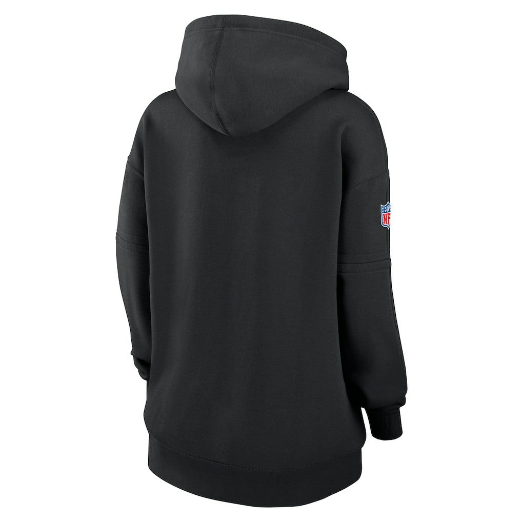 New York Jets Women's 2024 NFL Crucial Catch Club Pullover Hoodie - Black Hoodies