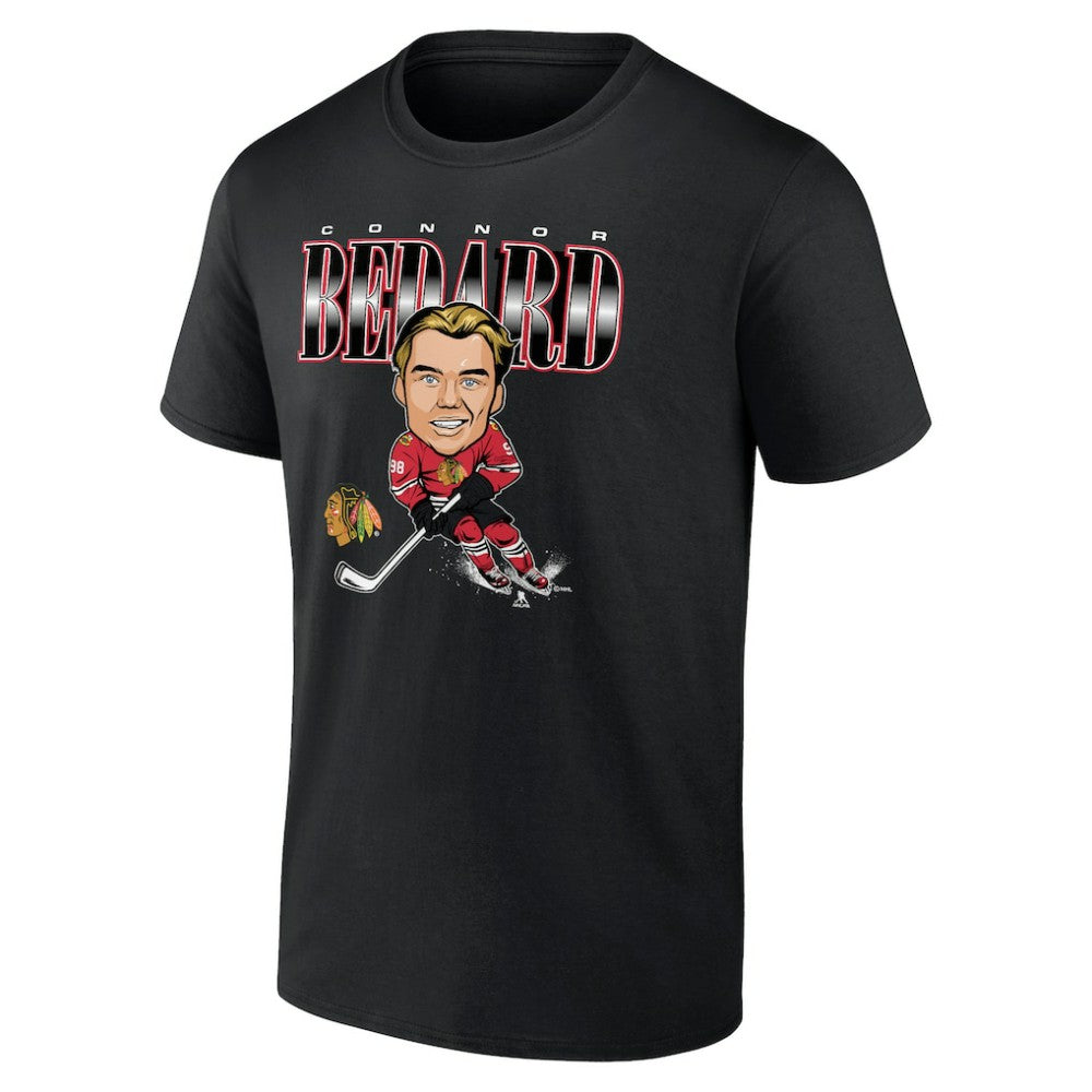 Connor Bedard Chicago Blackhawks Fanatics Player Caricature T-Shirt - Black | US 200860361