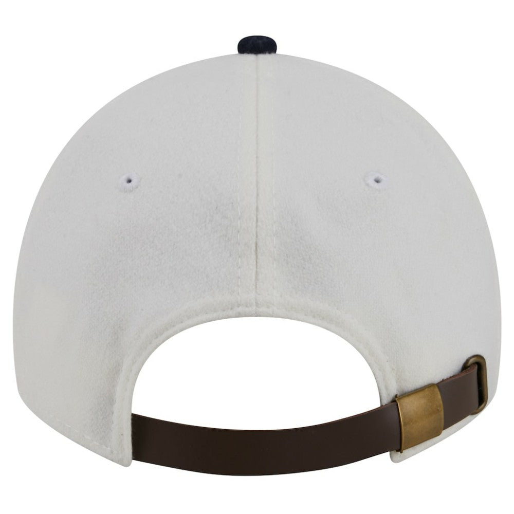 Atlanta Braves New Era Leather Strap 9TWENTY Adjustable Hat - Cream Hats