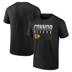 Connor Bedard Chicago Blackhawks Fanatics Name & Number T-Shirt - Black | US 200860463