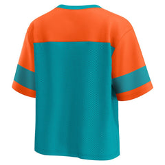 Miami Dolphins Women's Homeschool Jersey Poly V-Neck
Fashion Top - Aqua/Orange Jerseys