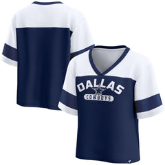 Dallas Cowboys Women's Homeschool Jersey Poly V-Neck
Fashion Top - Navy/White Jerseys