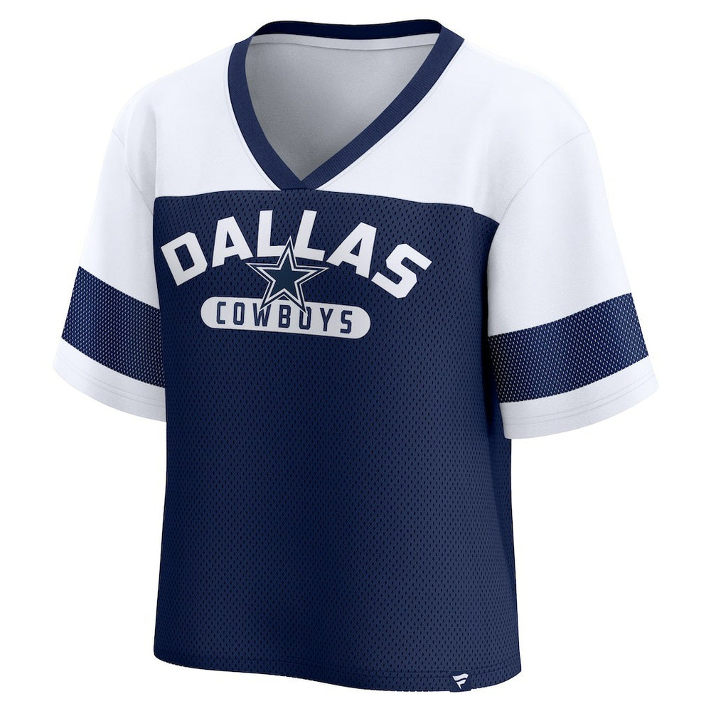 Dallas Cowboys Women's Homeschool Jersey Poly V-Neck
Fashion Top - Navy/White Jerseys