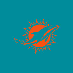 Miami Dolphins Women's Backup Option Long Sleeve Hoodie T-Shirt - Aqua/White Hoodies