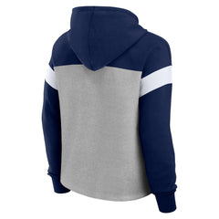 Dallas Cowboys Women's Bold Play Call Pullover Hoodie - Heather Gray/Navy Hoodies