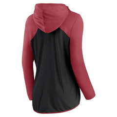 Arizona Cardinals Women's Script Full-Zip Hoodie - Black/Cardinal Hoodies
