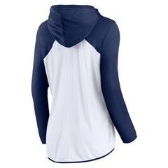 Dallas Cowboys Women's Script Full-Zip Hoodie - White/Navy Hoodies