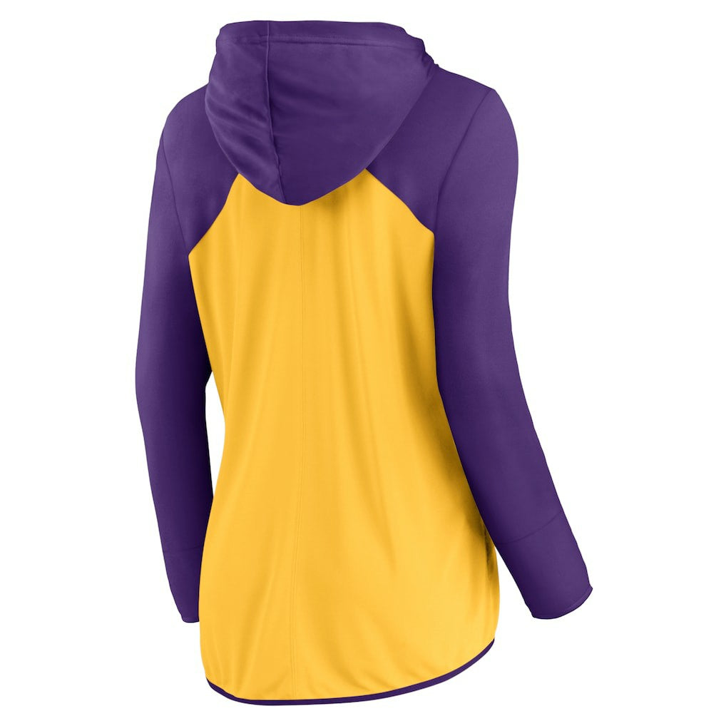 Minnesota Vikings Women's Script Full-Zip Hoodie - Gold/Purple Hoodies