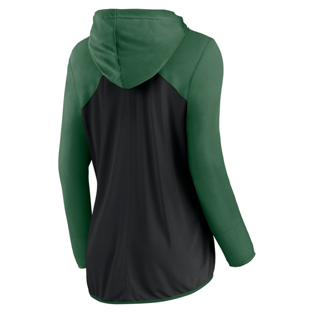 New York Jets Women's Script Full-Zip Hoodie - Black/Green Hoodies