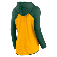 Green Bay Packers Women's Script Full-Zip Hoodie - Gold/Green Hoodies