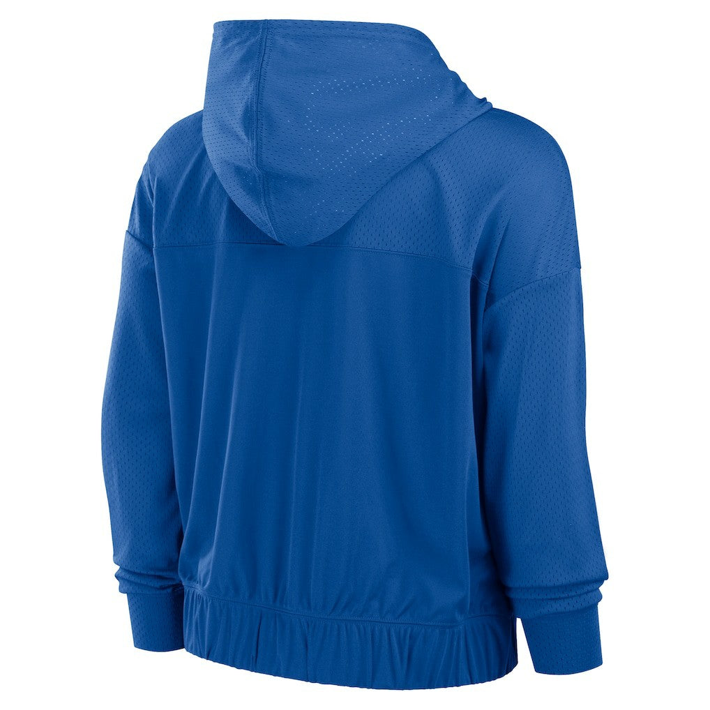New York Giants Women's Script Lock Full-Zip Hoodie - Royal Hoodies