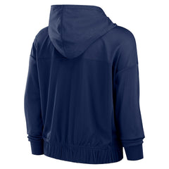 Seattle Seahawks Women's Script Lock Full-Zip Hoodie - College Navy Hoodies