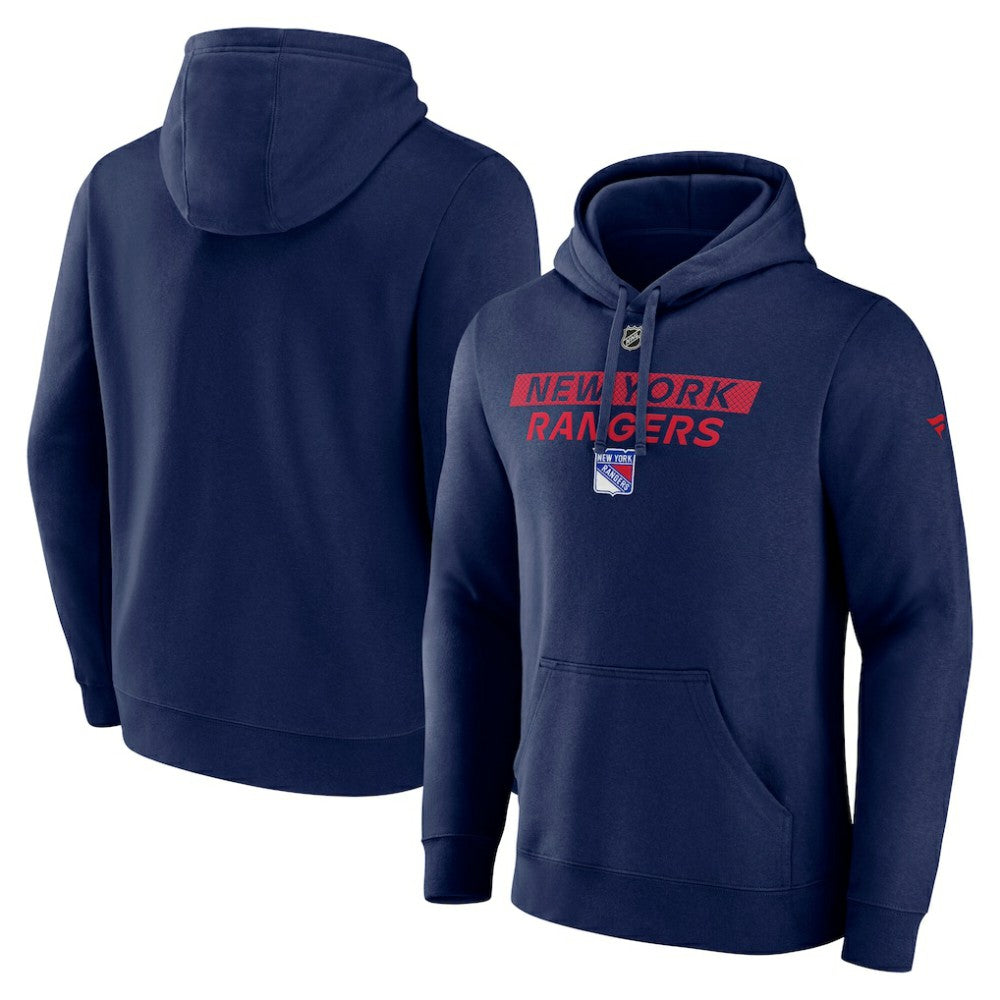 New York Rangers Fanatics Authentic Pro Core Primary Fleece Pullover Hoodie - Navy | US 200864271