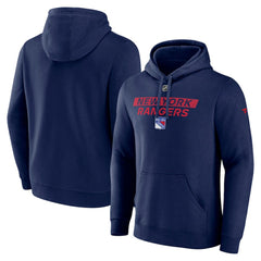 New York Rangers Fanatics Authentic Pro Core Primary Fleece Pullover Hoodie - Navy | US 200864271