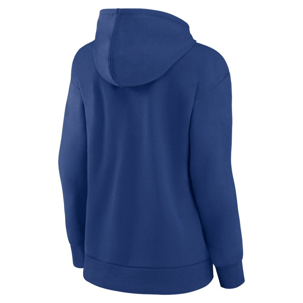 Vancouver Canucks Fanatics Women's Authentic Pro Core Primary Fleece Pullover Hoodie - Blue | US 200864366